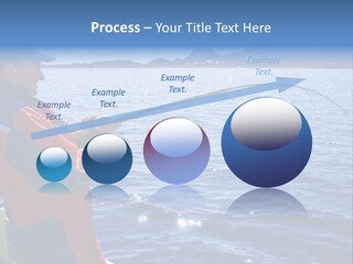 A Man Fishing On A Boat In The Water PowerPoint Template