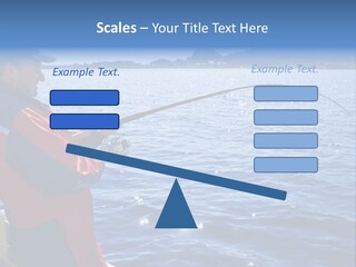 A Man Fishing On A Boat In The Water PowerPoint Template