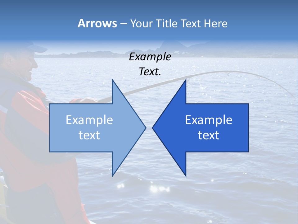 A Man Fishing On A Boat In The Water PowerPoint Template