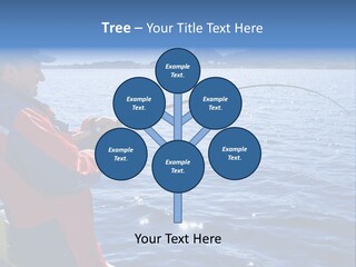 A Man Fishing On A Boat In The Water PowerPoint Template