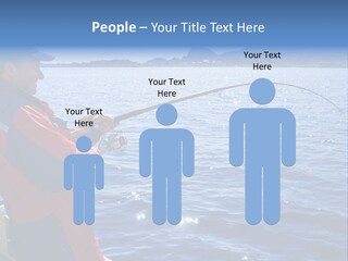 A Man Fishing On A Boat In The Water PowerPoint Template