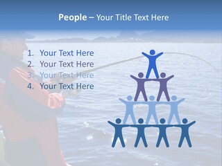 A Man Fishing On A Boat In The Water PowerPoint Template