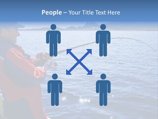 A Man Fishing On A Boat In The Water PowerPoint Template