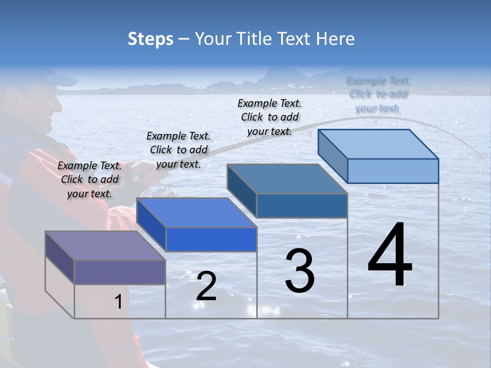 A Man Fishing On A Boat In The Water PowerPoint Template