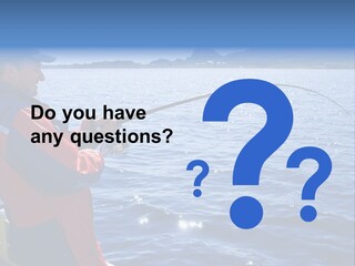 A Man Fishing On A Boat In The Water PowerPoint Template