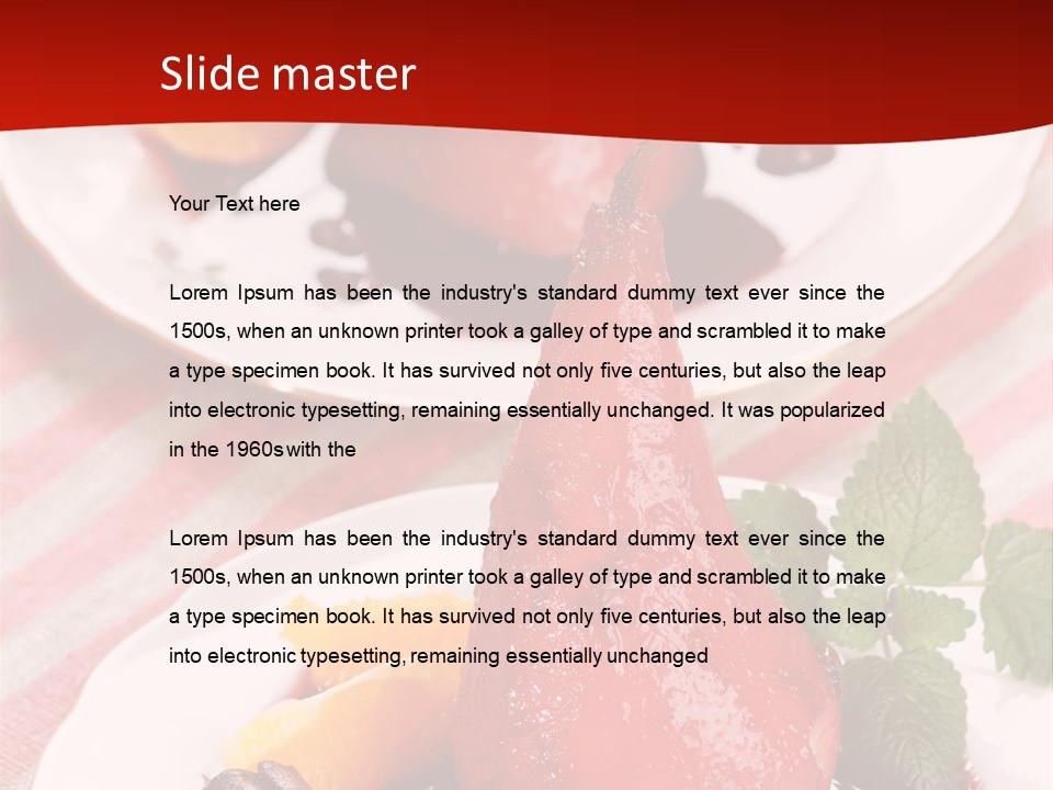 Flavor Closeup Sauce PowerPoint Template