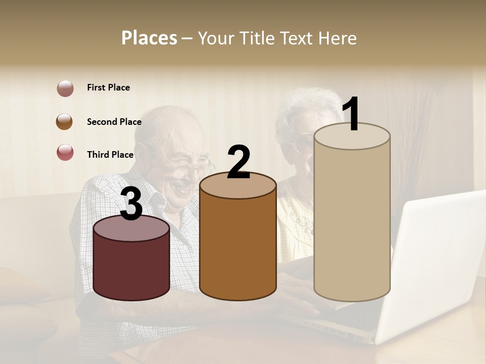 Grandfather Senior Affectionate PowerPoint Template