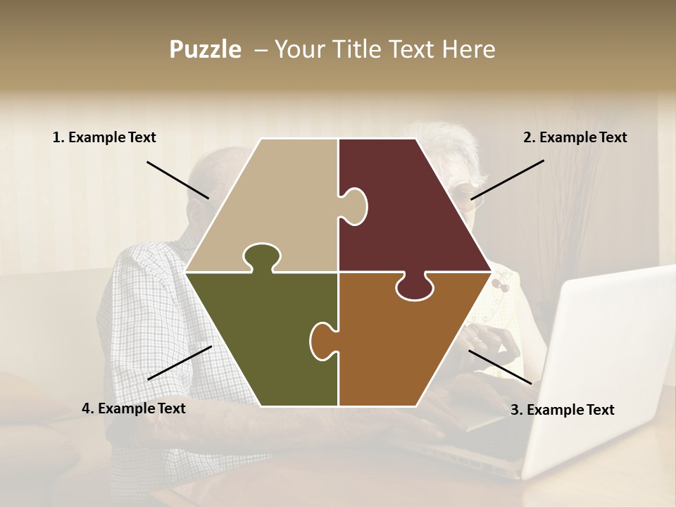 Grandfather Senior Affectionate PowerPoint Template