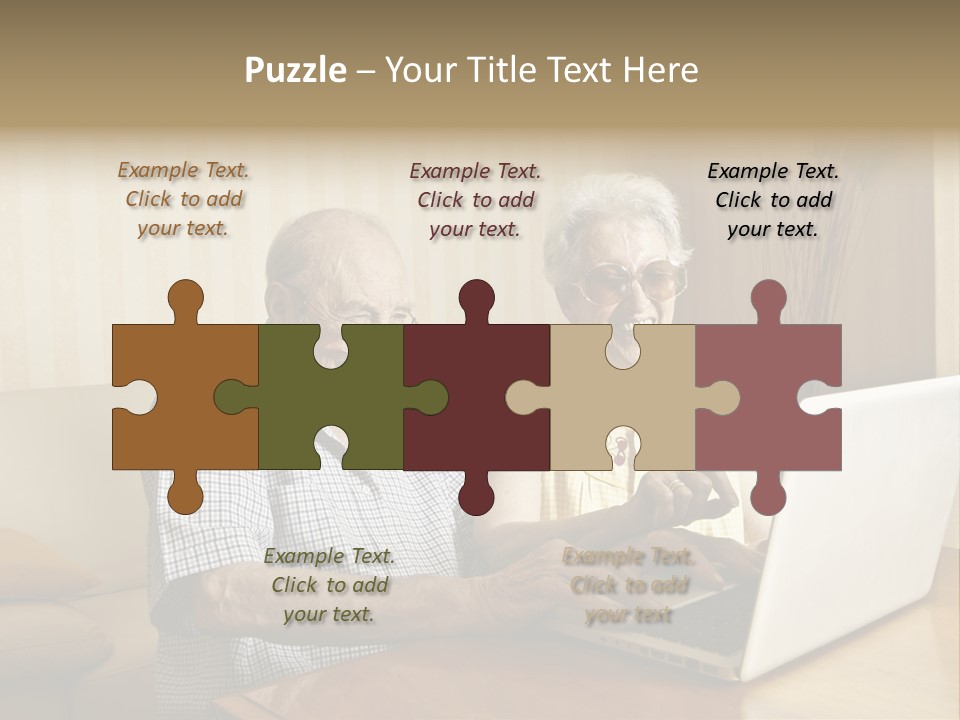 Grandfather Senior Affectionate PowerPoint Template