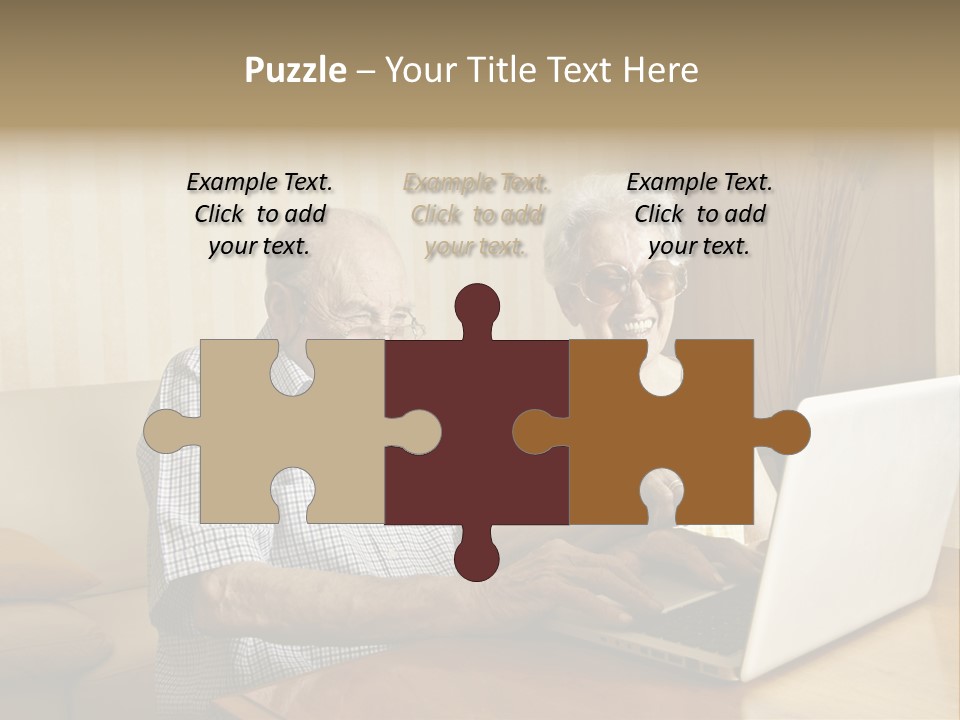 Grandfather Senior Affectionate PowerPoint Template