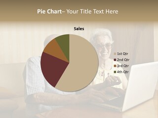 Grandfather Senior Affectionate PowerPoint Template