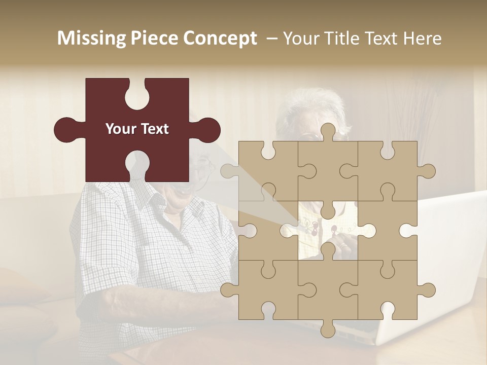 Grandfather Senior Affectionate PowerPoint Template