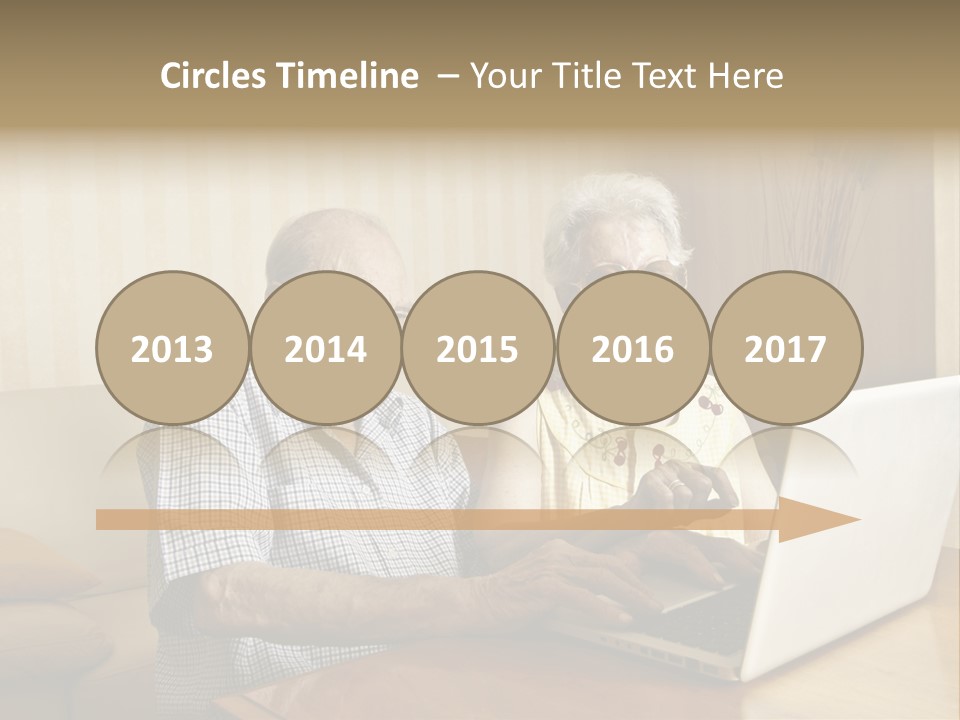 Grandfather Senior Affectionate PowerPoint Template