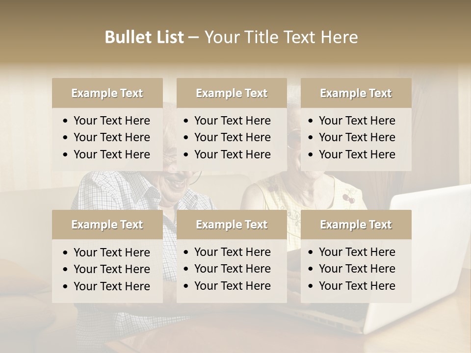 Grandfather Senior Affectionate PowerPoint Template