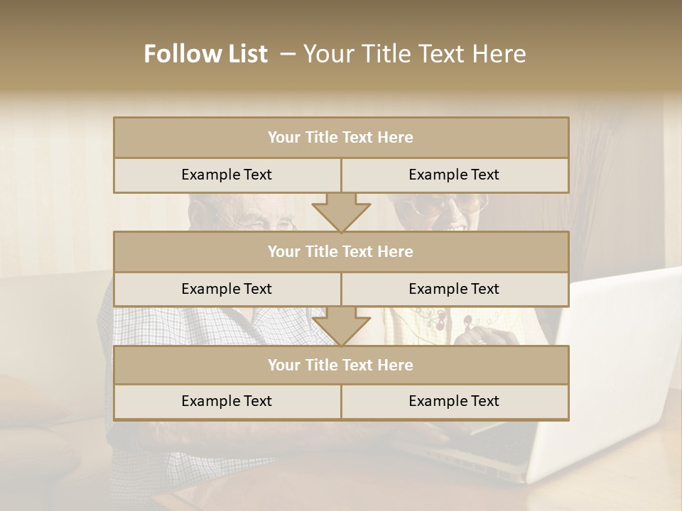Grandfather Senior Affectionate PowerPoint Template