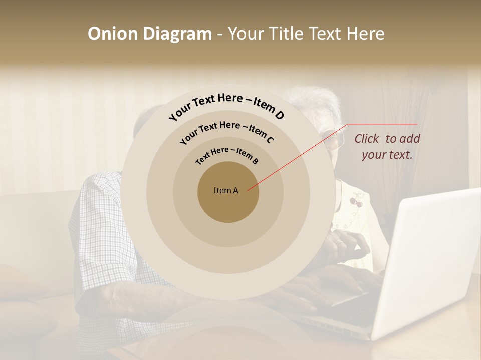 Grandfather Senior Affectionate PowerPoint Template