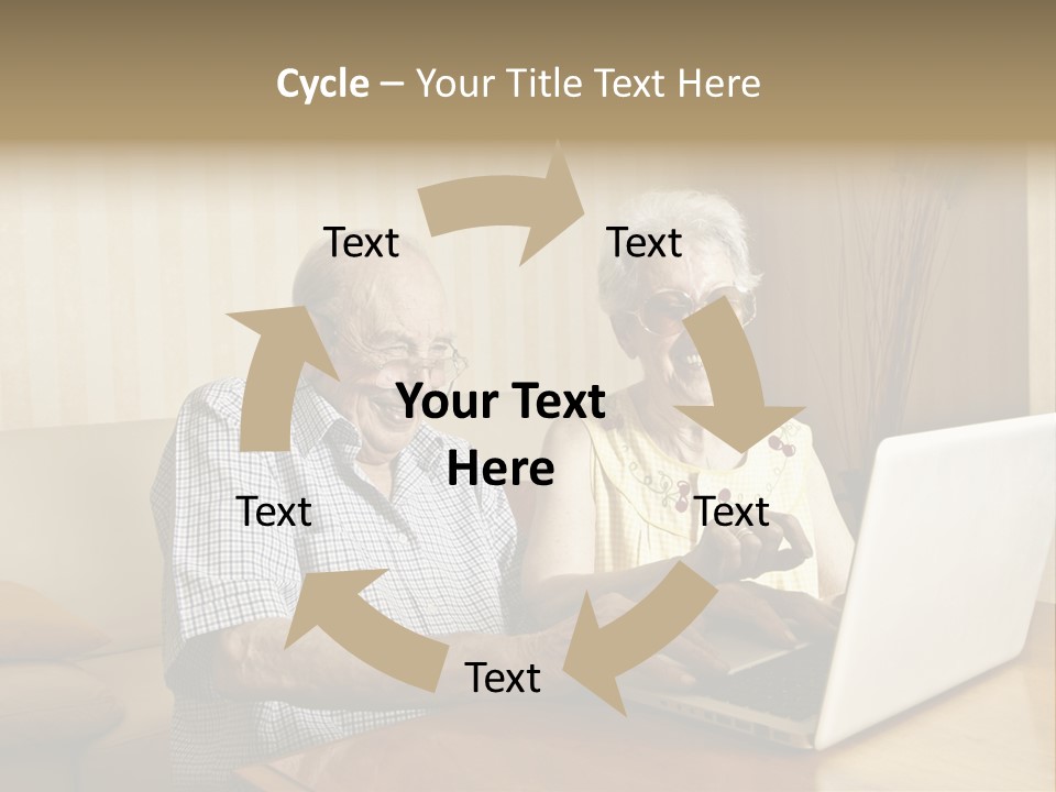 Grandfather Senior Affectionate PowerPoint Template