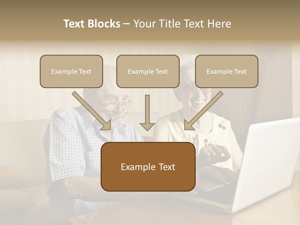 Grandfather Senior Affectionate PowerPoint Template
