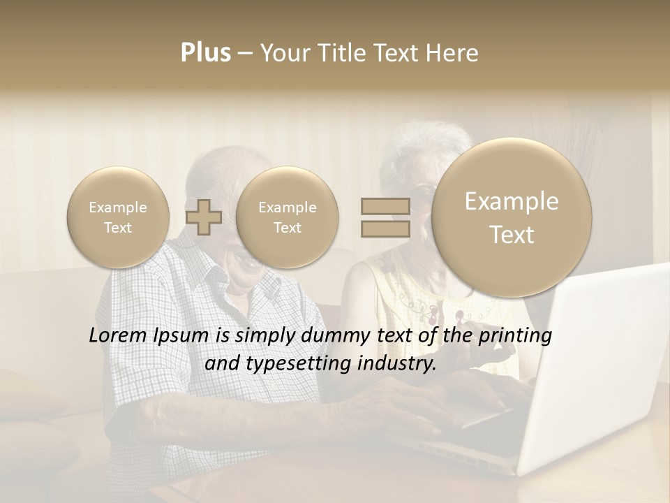 Grandfather Senior Affectionate PowerPoint Template