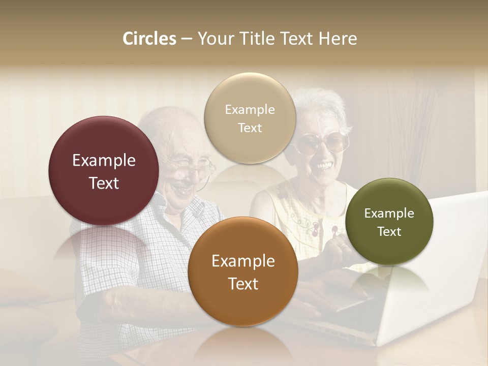 Grandfather Senior Affectionate PowerPoint Template