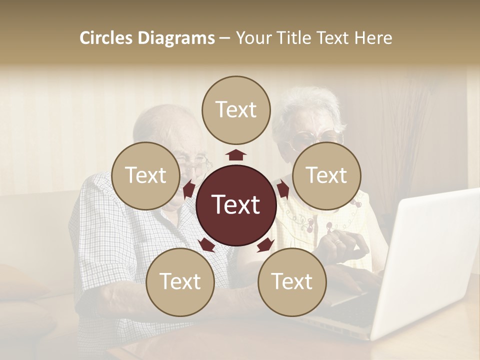 Grandfather Senior Affectionate PowerPoint Template