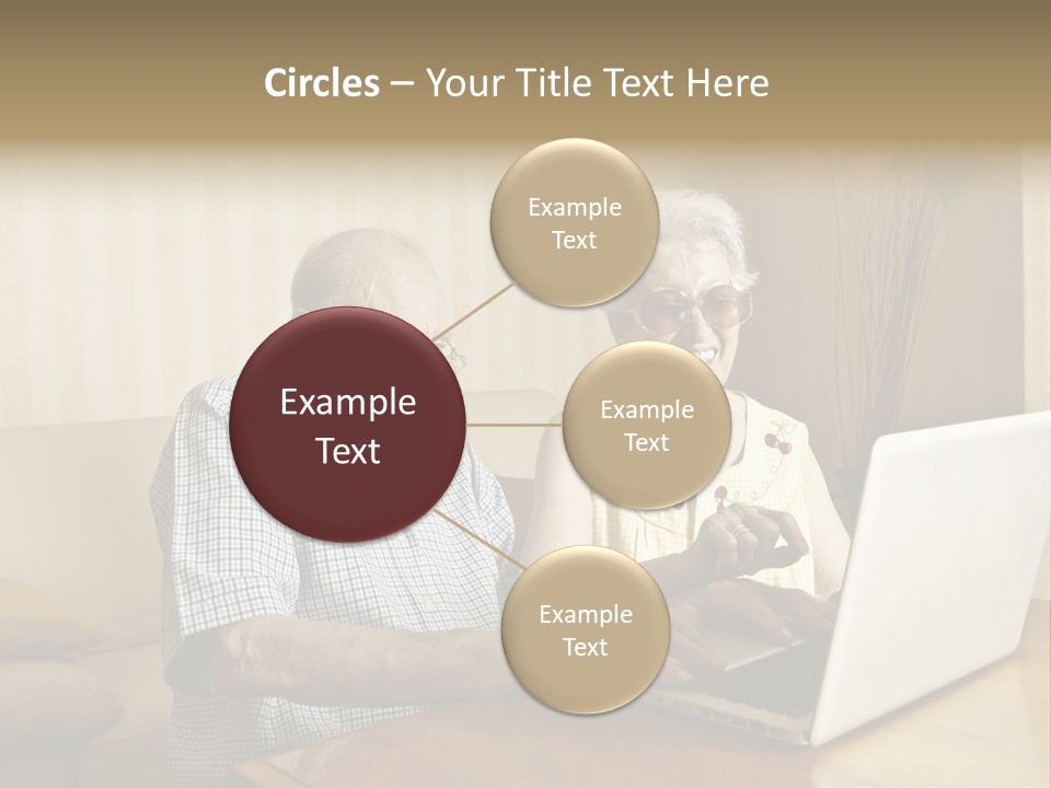 Grandfather Senior Affectionate PowerPoint Template