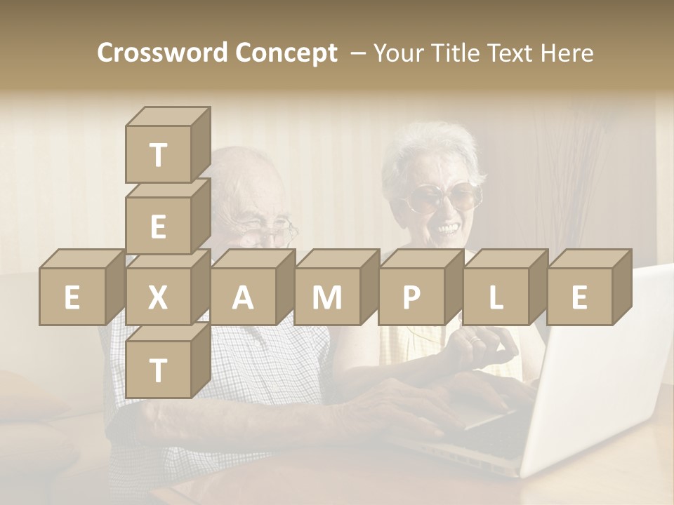 Grandfather Senior Affectionate PowerPoint Template