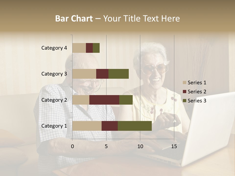 Grandfather Senior Affectionate PowerPoint Template