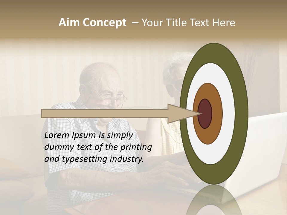 Grandfather Senior Affectionate PowerPoint Template