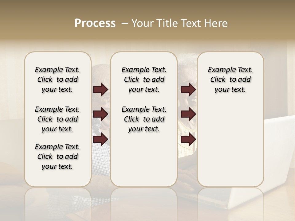 Grandfather Senior Affectionate PowerPoint Template