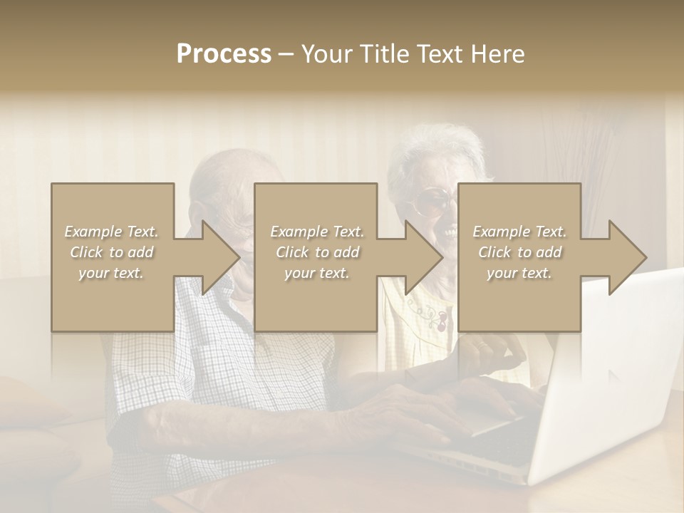 Grandfather Senior Affectionate PowerPoint Template