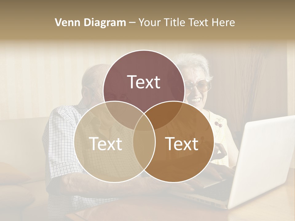 Grandfather Senior Affectionate PowerPoint Template