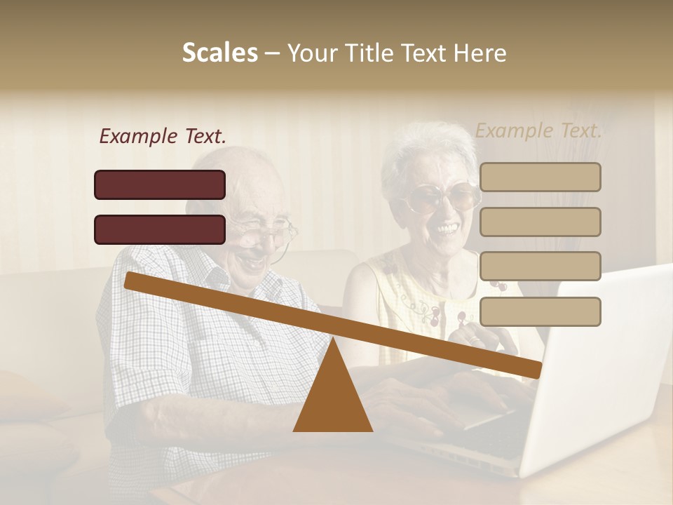 Grandfather Senior Affectionate PowerPoint Template