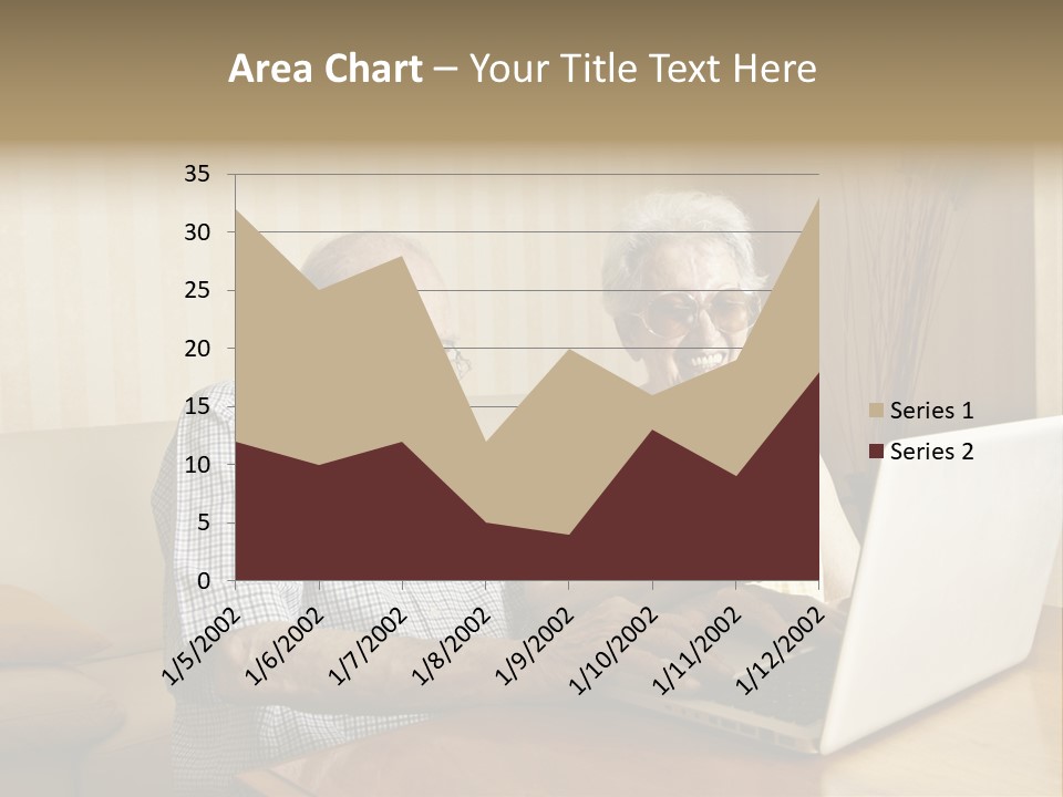 Grandfather Senior Affectionate PowerPoint Template