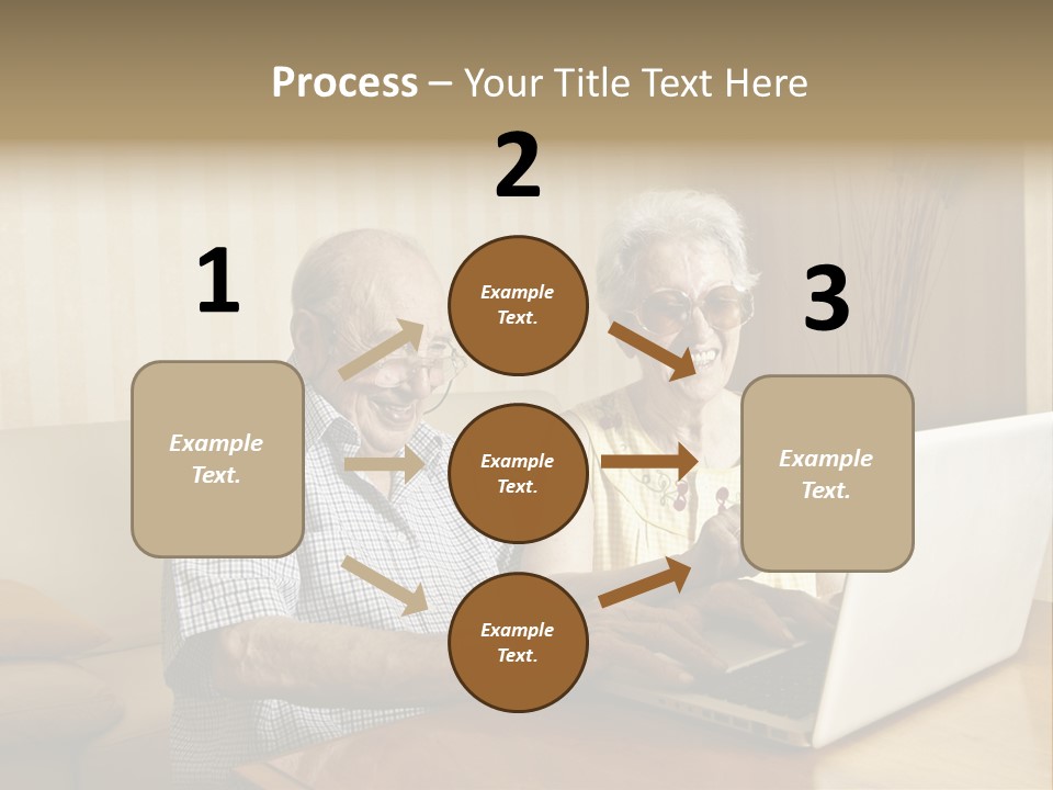 Grandfather Senior Affectionate PowerPoint Template