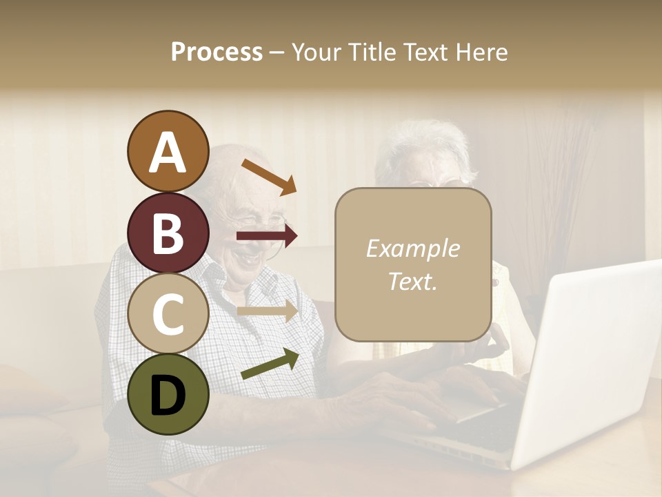 Grandfather Senior Affectionate PowerPoint Template