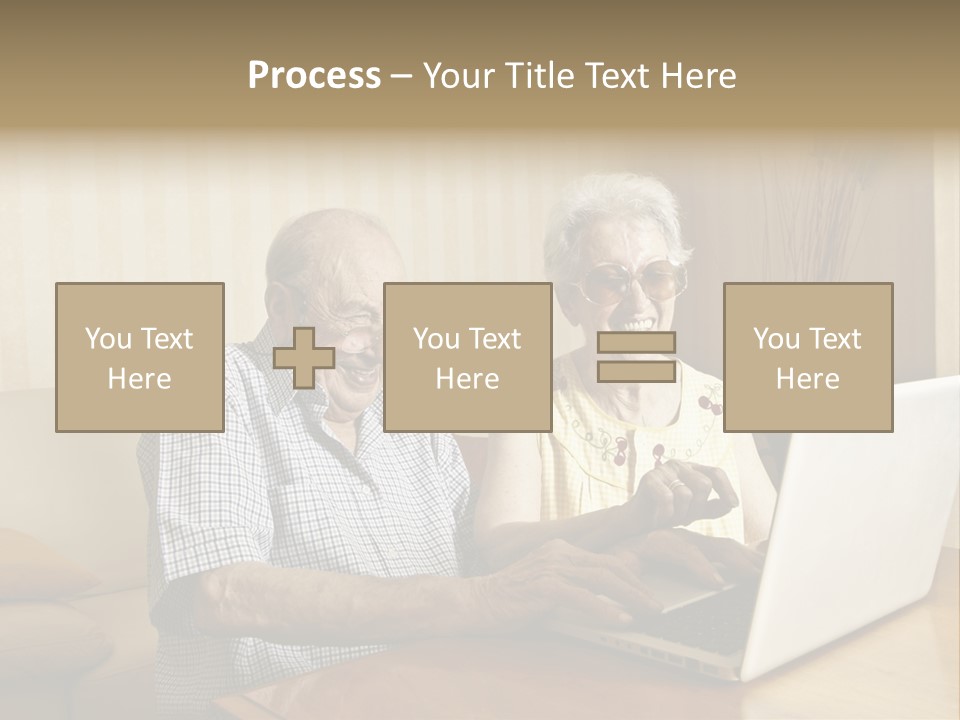 Grandfather Senior Affectionate PowerPoint Template