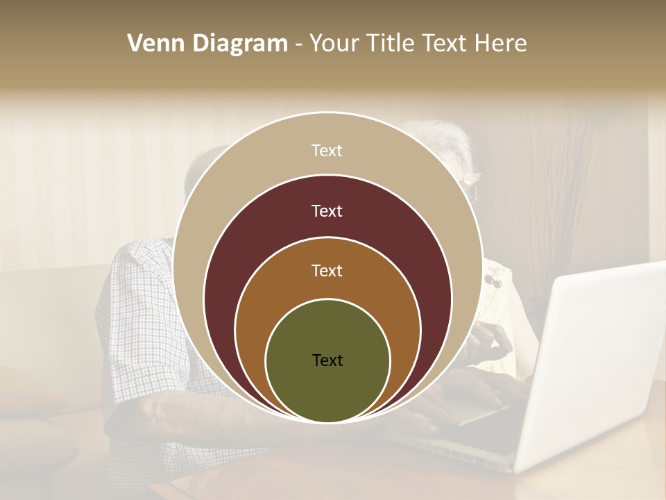 Grandfather Senior Affectionate PowerPoint Template