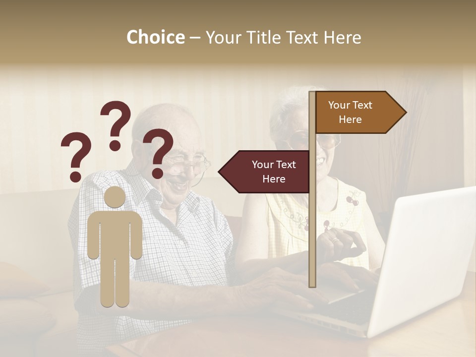 Grandfather Senior Affectionate PowerPoint Template