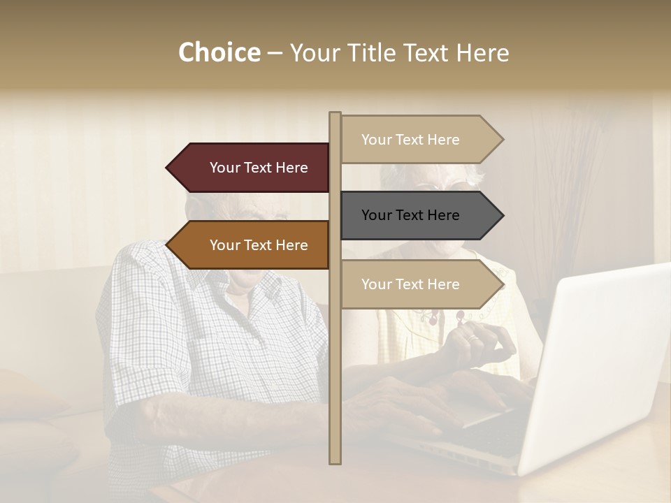 Grandfather Senior Affectionate PowerPoint Template