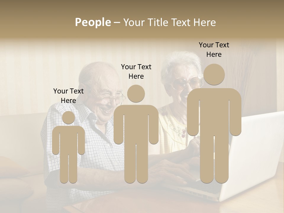 Grandfather Senior Affectionate PowerPoint Template