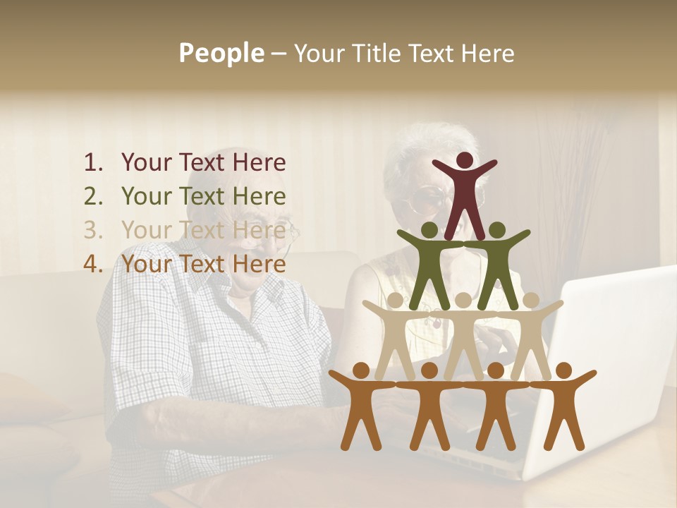 Grandfather Senior Affectionate PowerPoint Template