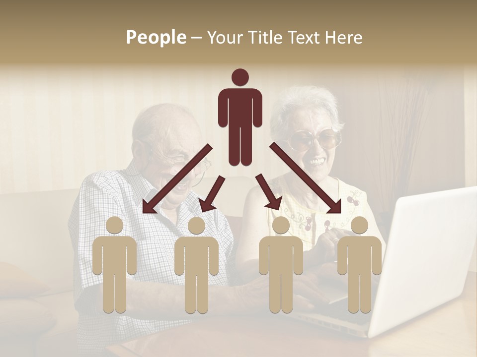Grandfather Senior Affectionate PowerPoint Template