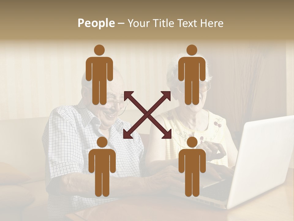 Grandfather Senior Affectionate PowerPoint Template