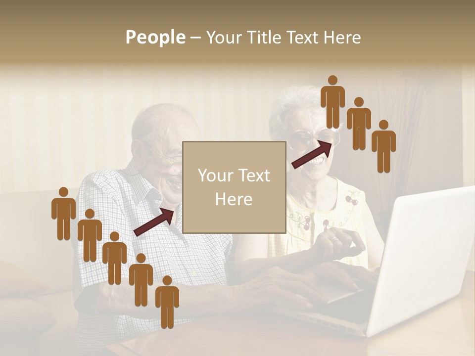Grandfather Senior Affectionate PowerPoint Template