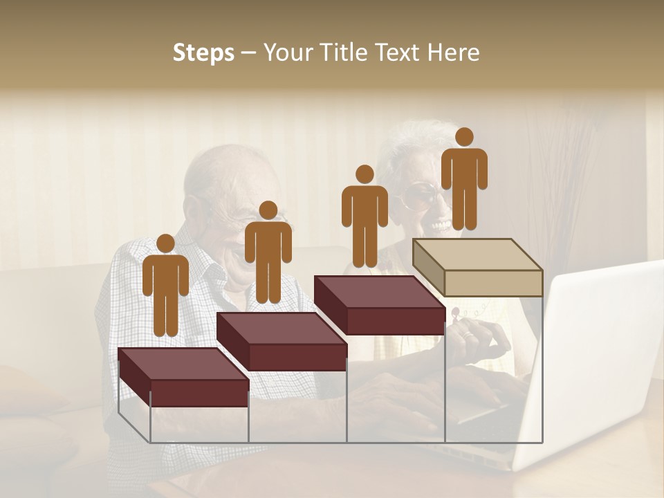 Grandfather Senior Affectionate PowerPoint Template