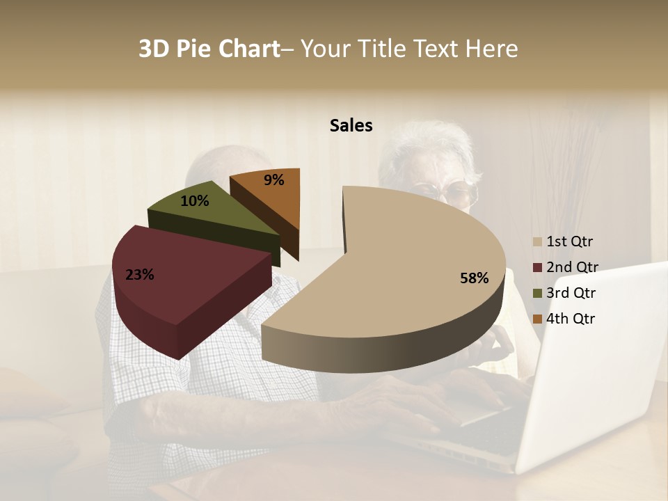 Grandfather Senior Affectionate PowerPoint Template