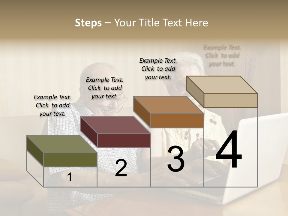 Grandfather Senior Affectionate PowerPoint Template