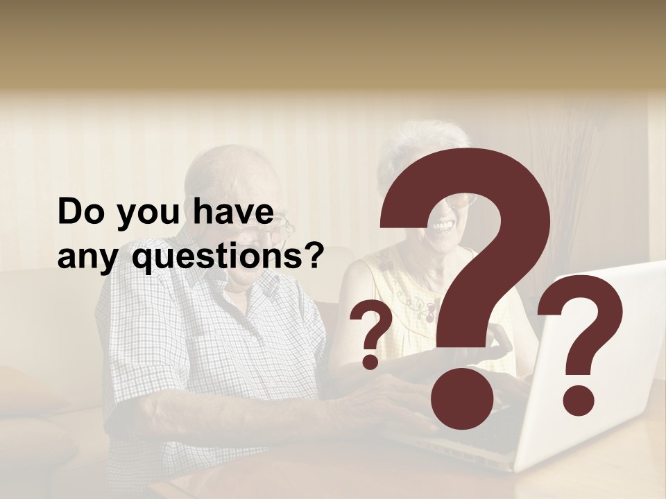 Grandfather Senior Affectionate PowerPoint Template