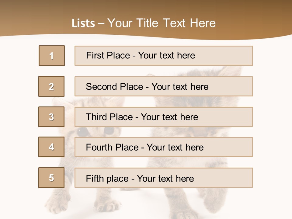 Sweet Furry Isolated PowerPoint Template